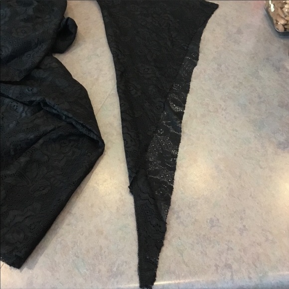 NEW Black Lace Hooded Corset Layering Coverup - Picture 5 of 6